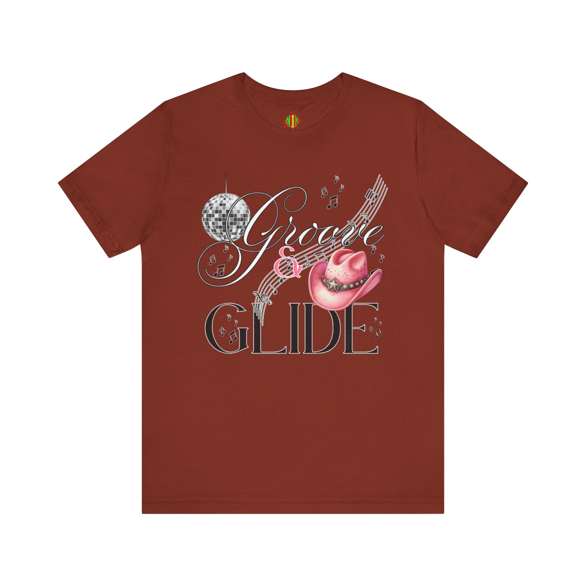 Groovy Glide Unisex Jersey Tee - Fun Retro Music Vibes